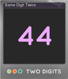 Series 1 - Card 5 of 6 - Same Digit Twice