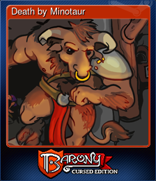 Series 1 - Card 5 of 5 - Death by Minotaur