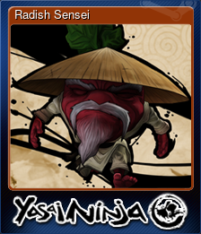 Series 1 - Card 3 of 8 - Radish Sensei