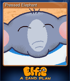 Series 1 - Card 5 of 9 - Pressed Elephant