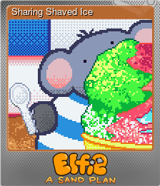Series 1 - Card 4 of 9 - Sharing Shaved Ice