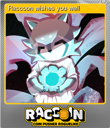 Series 1 - Card 8 of 10 - Raccoon wishes you well