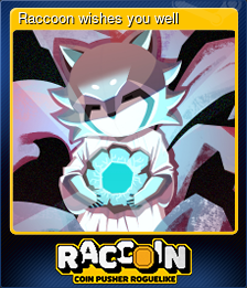 Series 1 - Card 8 of 10 - Raccoon wishes you well