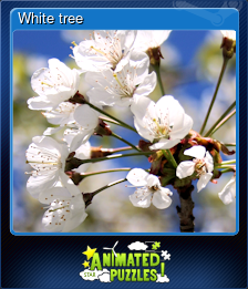 Series 1 - Card 5 of 7 - White tree