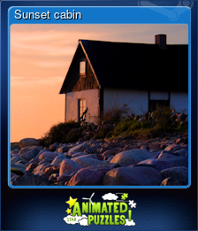 Series 1 - Card 2 of 7 - Sunset cabin