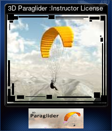 3D Paraglider :Instructor License