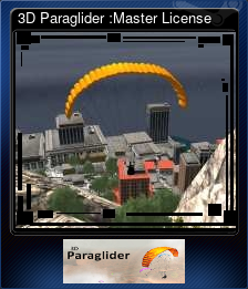 Series 1 - Card 4 of 5 - 3D Paraglider :Master License