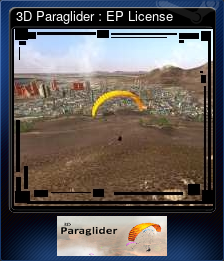 Series 1 - Card 2 of 5 - 3D Paraglider : EP License