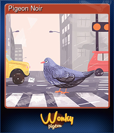 Series 1 - Card 4 of 5 - Pigeon Noir