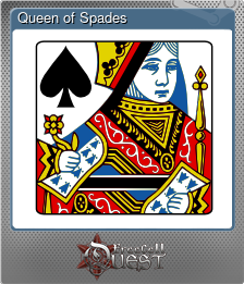 Series 1 - Card 2 of 13 - Queen of Spades