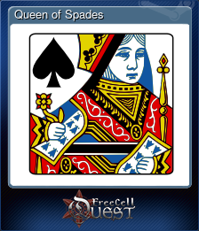 Series 1 - Card 2 of 13 - Queen of Spades