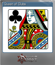 Series 1 - Card 8 of 13 - Queen of Clubs