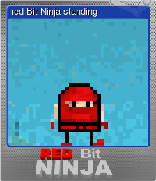 Series 1 - Card 9 of 15 - red Bit Ninja standing