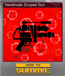 Series 1 - Card 5 of 5 - Handmade Scoped Gun