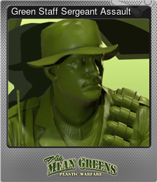 Series 1 - Card 5 of 13 - Green Staff Sergeant Assault