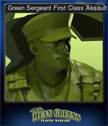 Green Sergeant First Class Assault