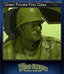 Series 1 - Card 2 of 13 - Green Private First Class