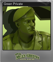Series 1 - Card 1 of 13 - Green Private