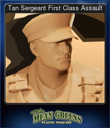 Series 1 - Card 12 of 13 - Tan Sergeant First Class Assault