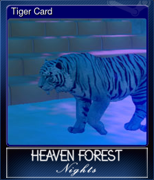 Series 1 - Card 1 of 10 - Tiger Card