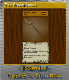Series 1 - Card 4 of 6 - The Steam Lance