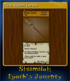 Series 1 - Card 4 of 6 - The Steam Lance