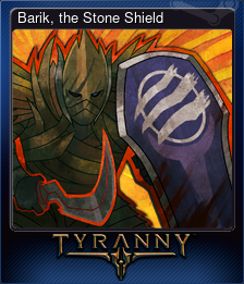 Series 1 - Card 9 of 9 - Barik, the Stone Shield