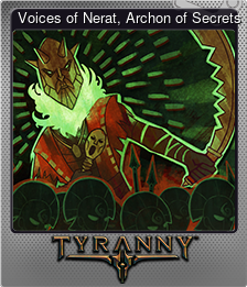 Series 1 - Card 3 of 9 - Voices of Nerat, Archon of Secrets