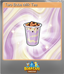 Series 1 - Card 9 of 10 - Taro Boba Milk Tea