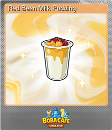 Series 1 - Card 6 of 10 - Red Bean Milk Pudding