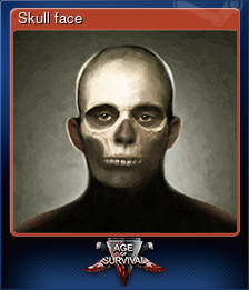 Series 1 - Card 2 of 5 - Skull face