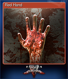 Series 1 - Card 5 of 5 - Red Hand