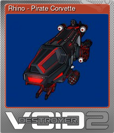 Series 1 - Card 3 of 6 - Rhino - Pirate Corvette