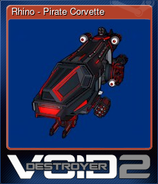 Series 1 - Card 3 of 6 - Rhino - Pirate Corvette