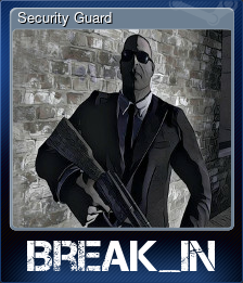 Series 1 - Card 1 of 5 - Security Guard