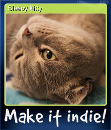 Series 1 - Card 1 of 5 - Sleepy kitty