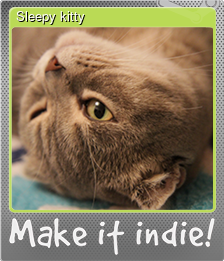 Series 1 - Card 1 of 5 - Sleepy kitty