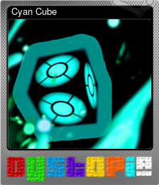 Series 1 - Card 7 of 9 - Cyan Cube