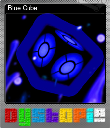 Series 1 - Card 3 of 9 - Blue Cube
