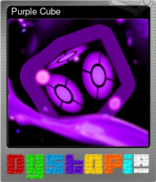 Series 1 - Card 4 of 9 - Purple Cube