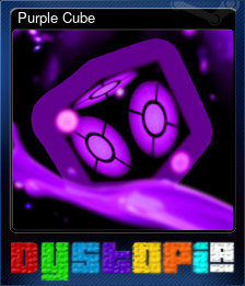Series 1 - Card 4 of 9 - Purple Cube