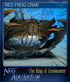 Series 1 - Card 1 of 5 - RED FROG CRAB