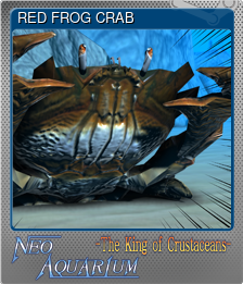 Series 1 - Card 1 of 5 - RED FROG CRAB
