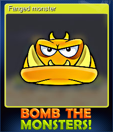Series 1 - Card 3 of 5 - Fanged monster