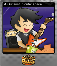 Series 1 - Card 5 of 5 - A Guitarist in outer space