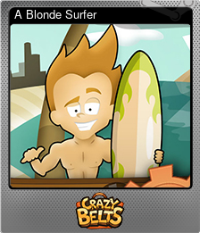 Series 1 - Card 4 of 5 - A Blonde Surfer