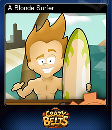 Series 1 - Card 4 of 5 - A Blonde Surfer