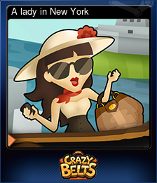 Series 1 - Card 3 of 5 - A lady in New York