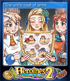 Series 1 - Card 4 of 12 - The unit's coat of arms