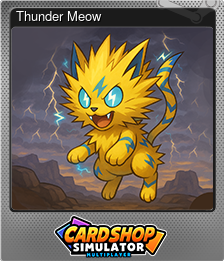 Series 1 - Card 4 of 10 - Thunder Meow